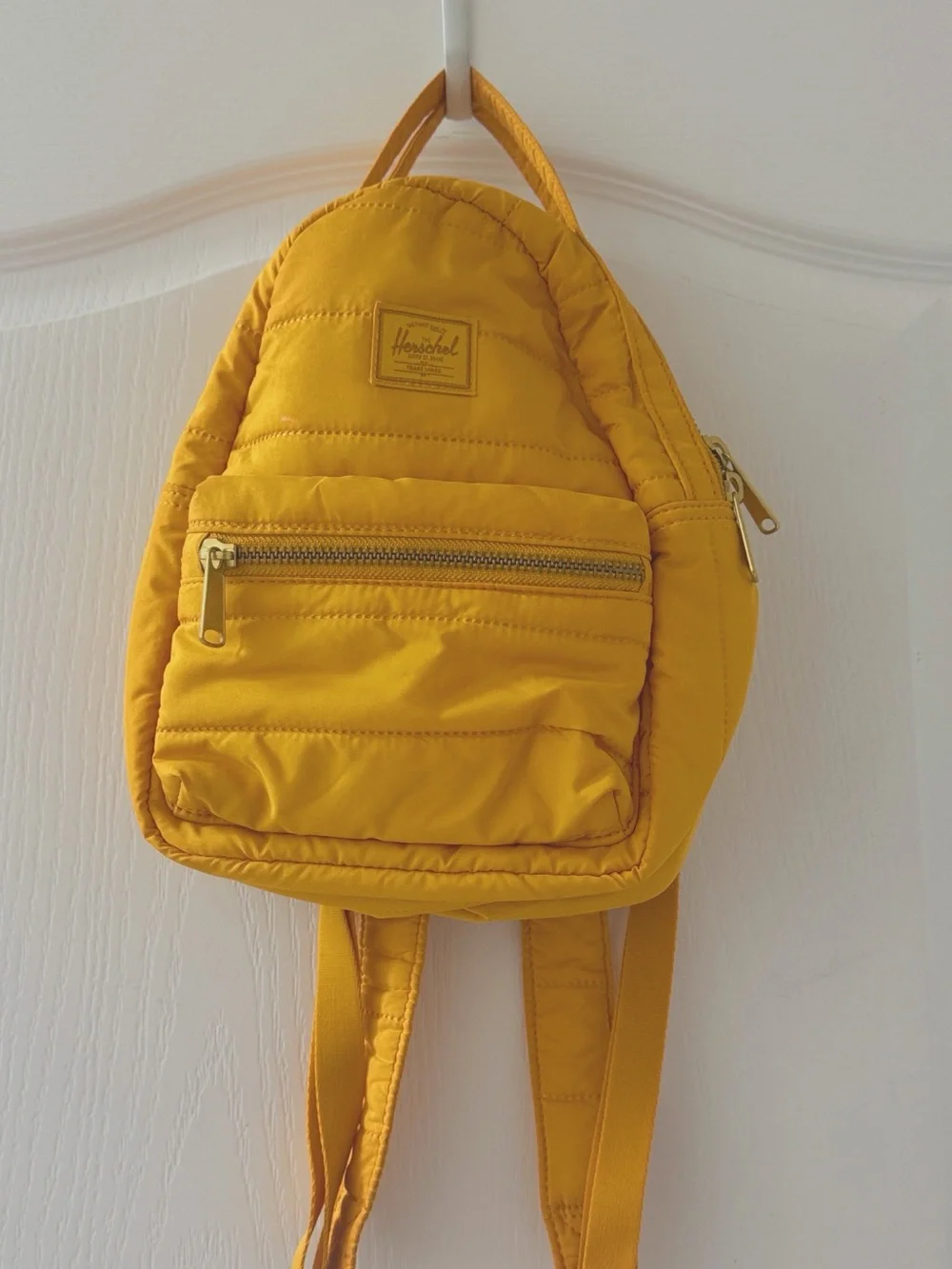 Herschel Nova Mini Backpack In Sunflower Yellow Like new!
